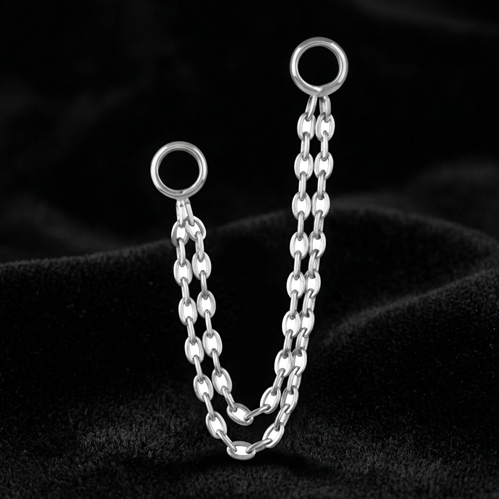 Titanium Double Connector Chain