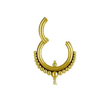 18kt Yellow Gold Beaded Clicker