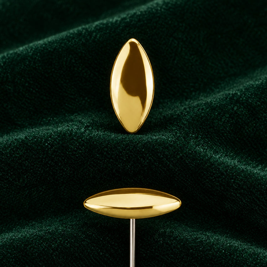 18kt Yellow Gold Solid Marquise End