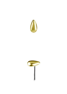 18kt Yellow Gold Raindrop