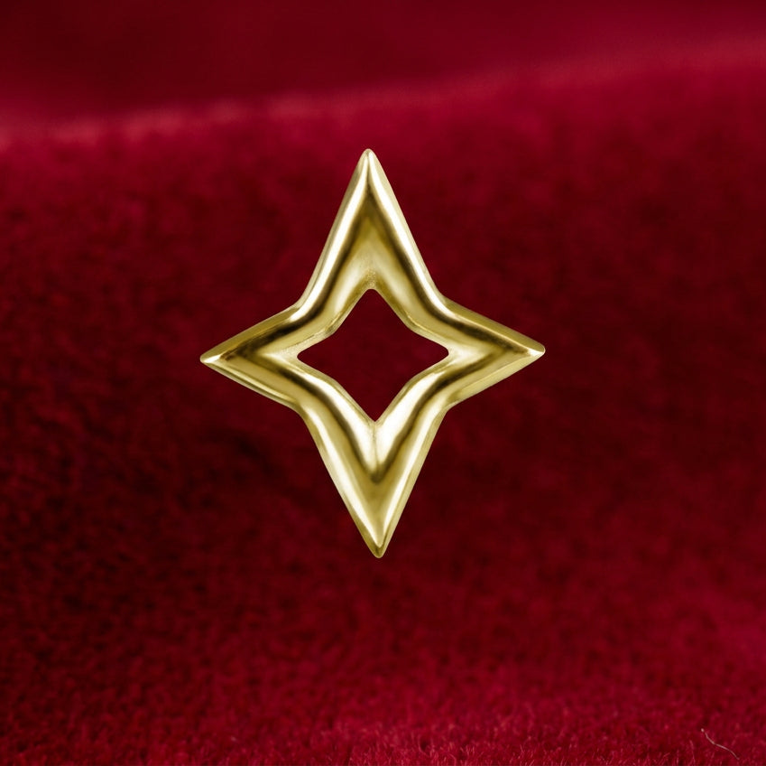 18kt Yellow Gold Twinkle Star