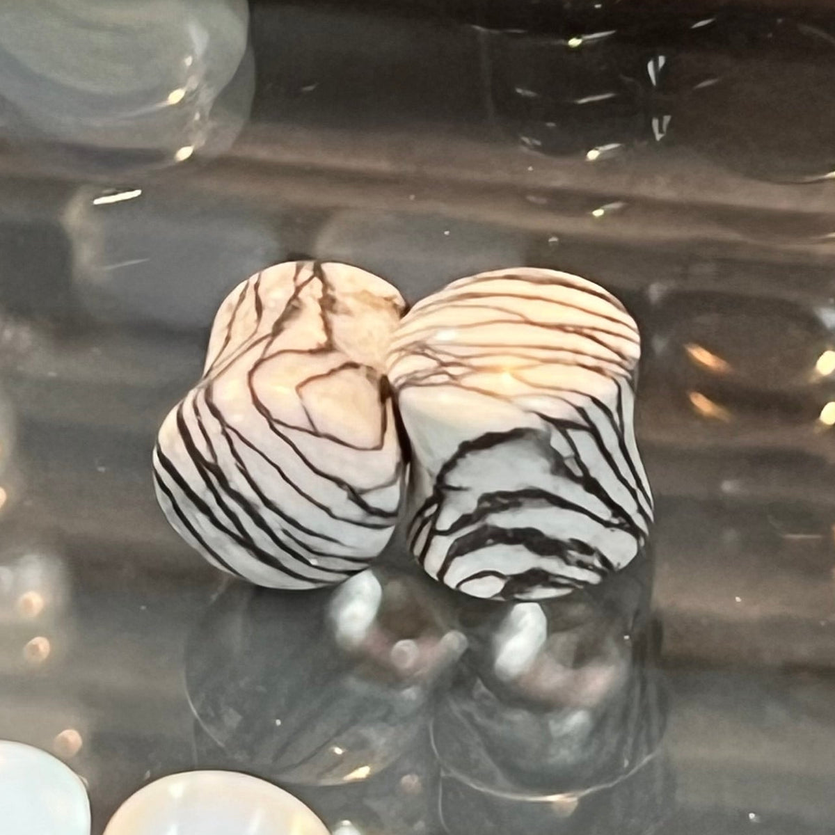 Picasso Jasper Double Flared Plugs- Safe Products Jewelry Co.