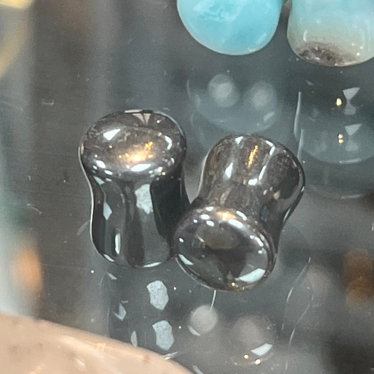 Hematite Double Flared Plugs- Safe Products Jewelry Co.