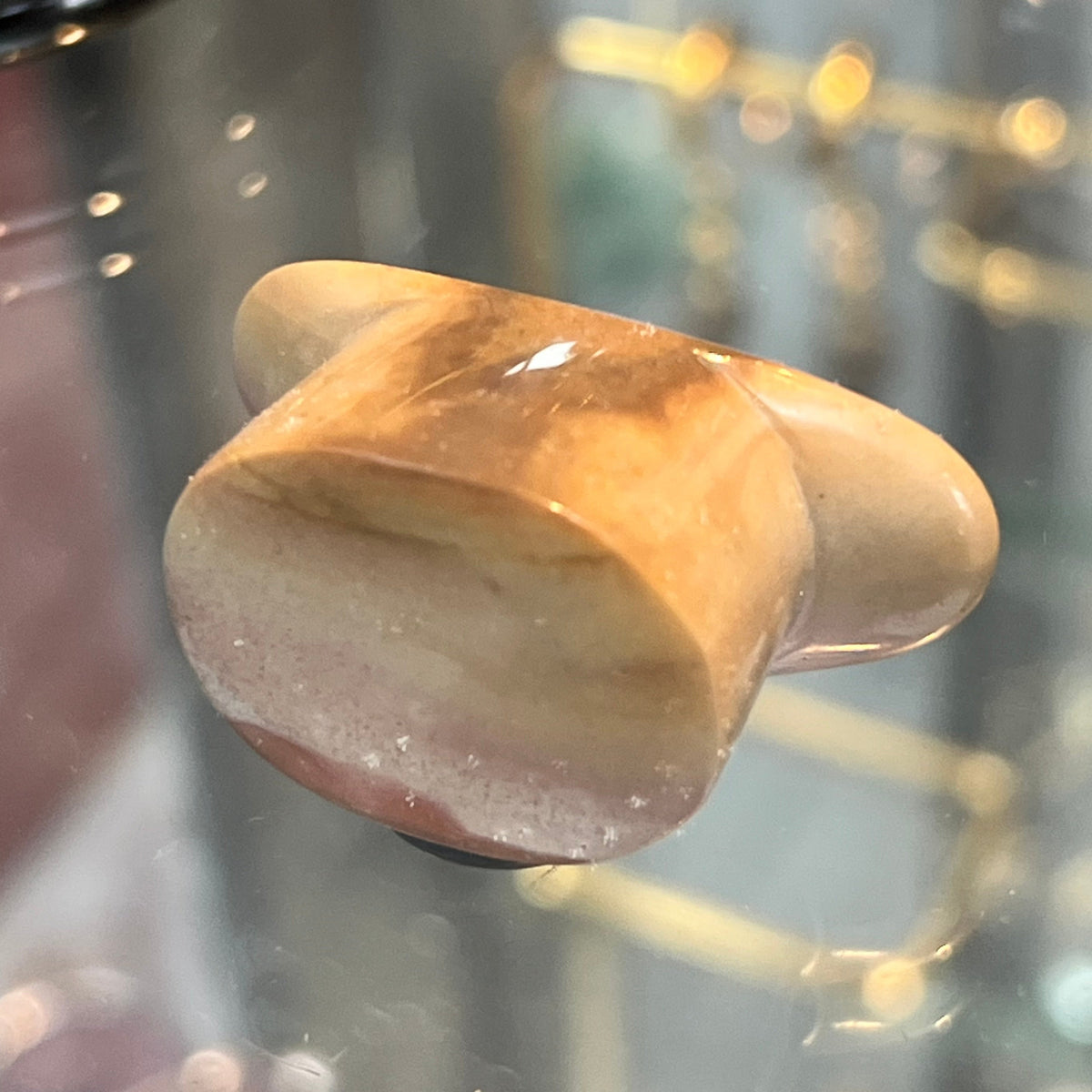 Colorado Desert Jasper Large Labret- Evolve Body Jewelry