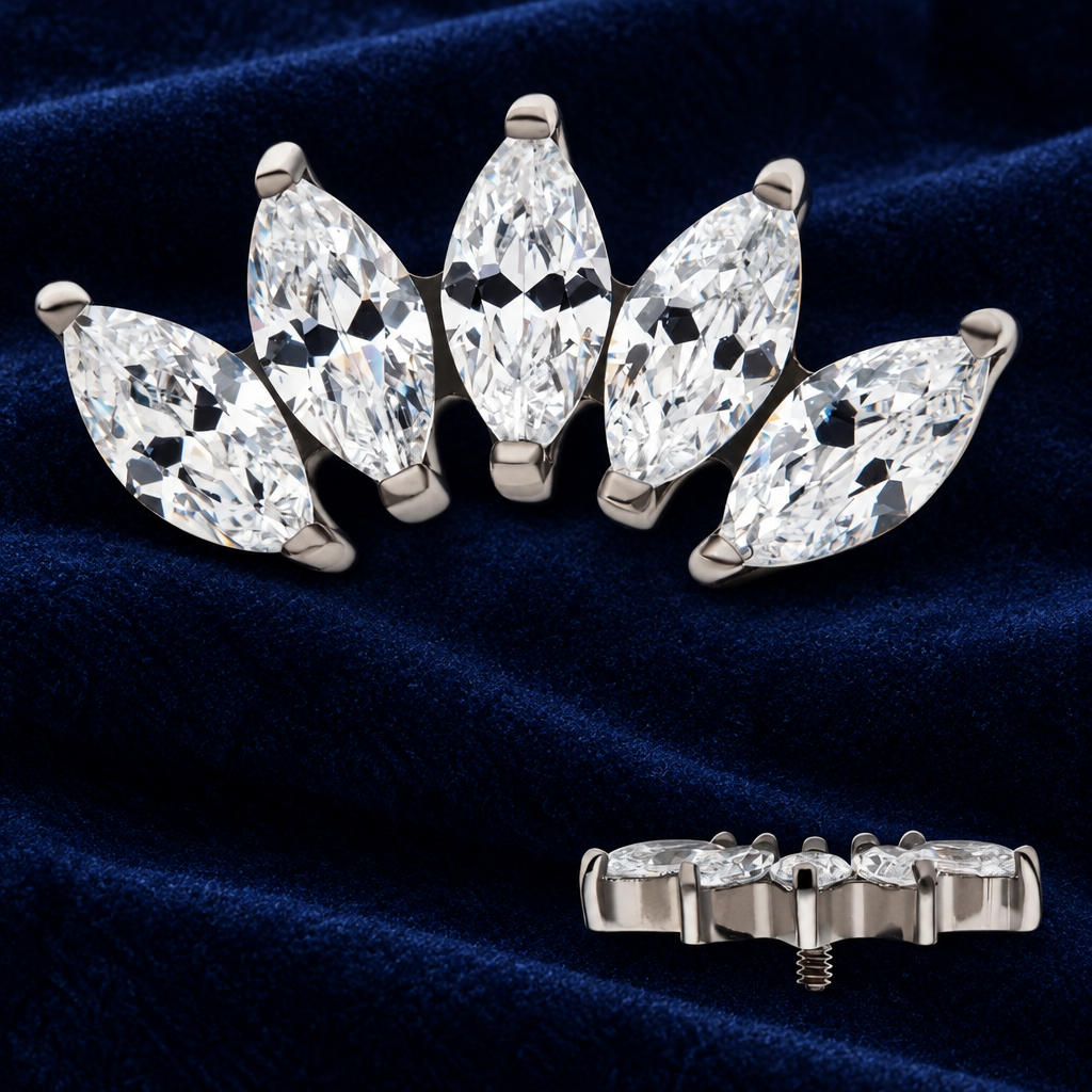 5 Gem CZ Marquise Fan IT- Invictus