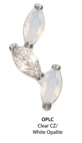 3 Gem Marquise Vine With Opalite And CZ TL- Invictus