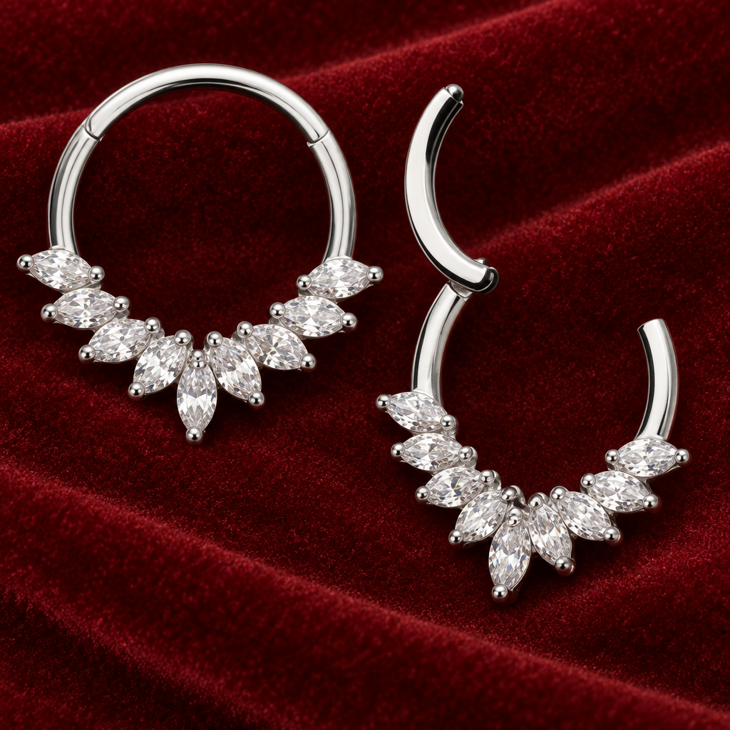 9 Gem Marquise CZ Clicker- Invictus