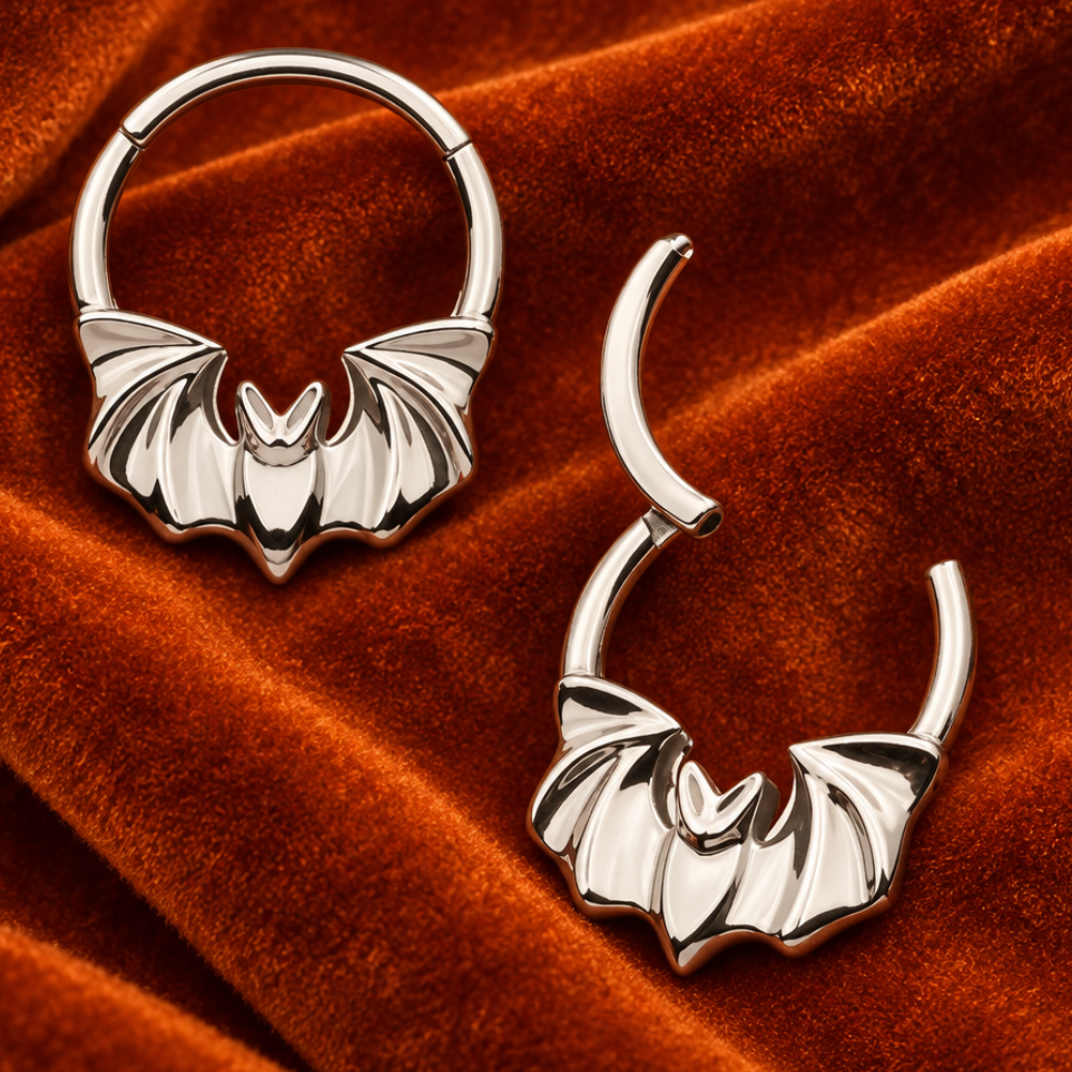 Titanium Flying Bat Front Facing Clicker- Invictus