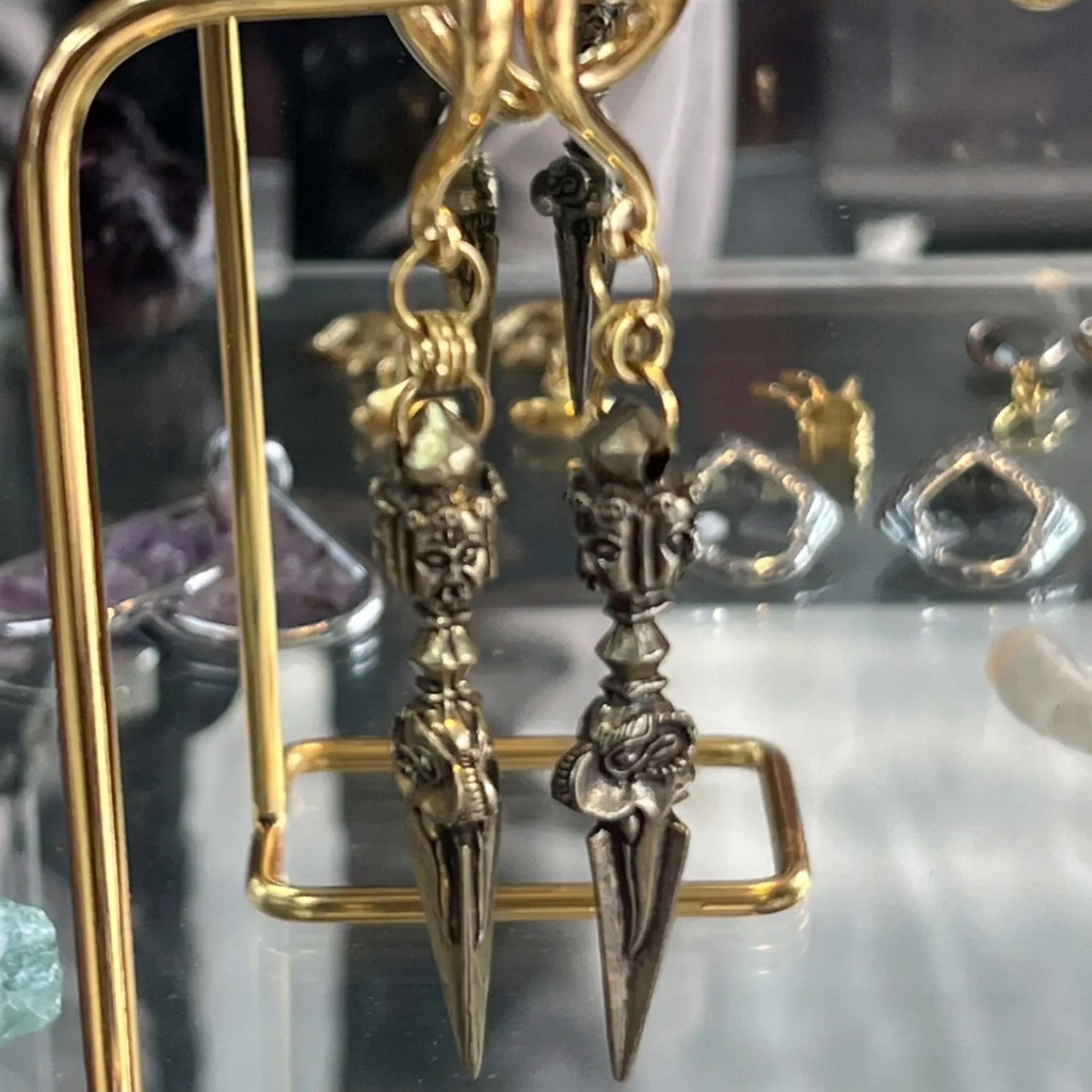 Sacred Dorje Phurba Ear Hangers