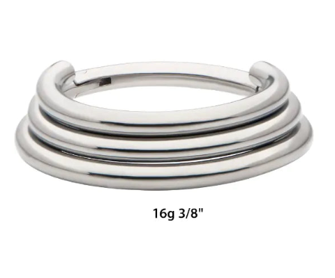 Titanium Triple Stacked Clicker- Invictus