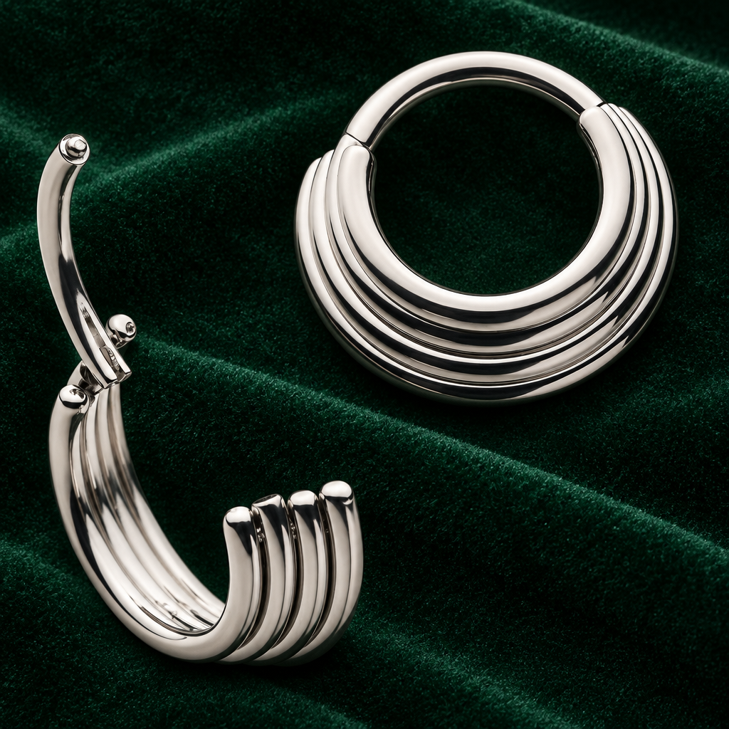 Titanium Quadruple Stacked Clicker- Invictus