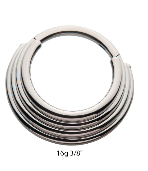 Titanium Quadruple Stacked Clicker- Invictus