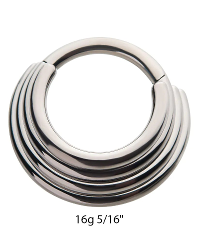 Titanium Quadruple Stacked Clicker- Invictus