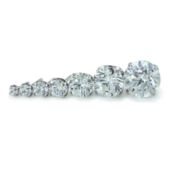 Titanium Prong Round Gem End- NeoMetal