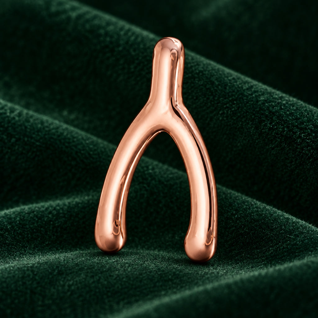 14kt Gold Wishbone- Body Gems