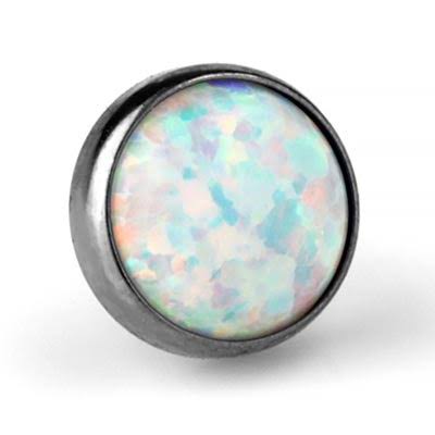 Titanium Bezel Set Synthetic Opal TL- NeoMetal