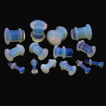 Opalite Single Flared Plugs- Safe Products Jewelry Co.