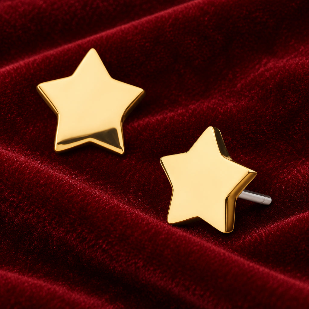 14kt Gold Star- Invictus