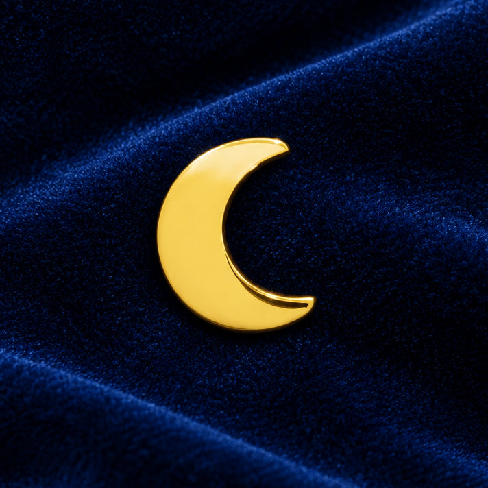 14kt Yellow Gold Moon- Invictus