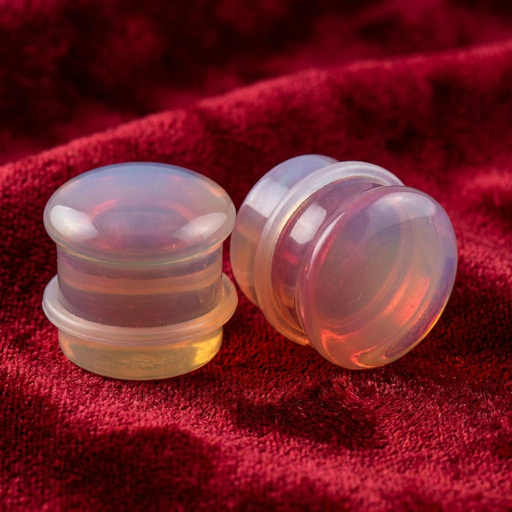 Opalite Single Flared Plugs- Safe Products Jewelry Co.