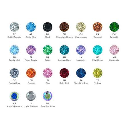 Titanium Prong Round Gem End- NeoMetal