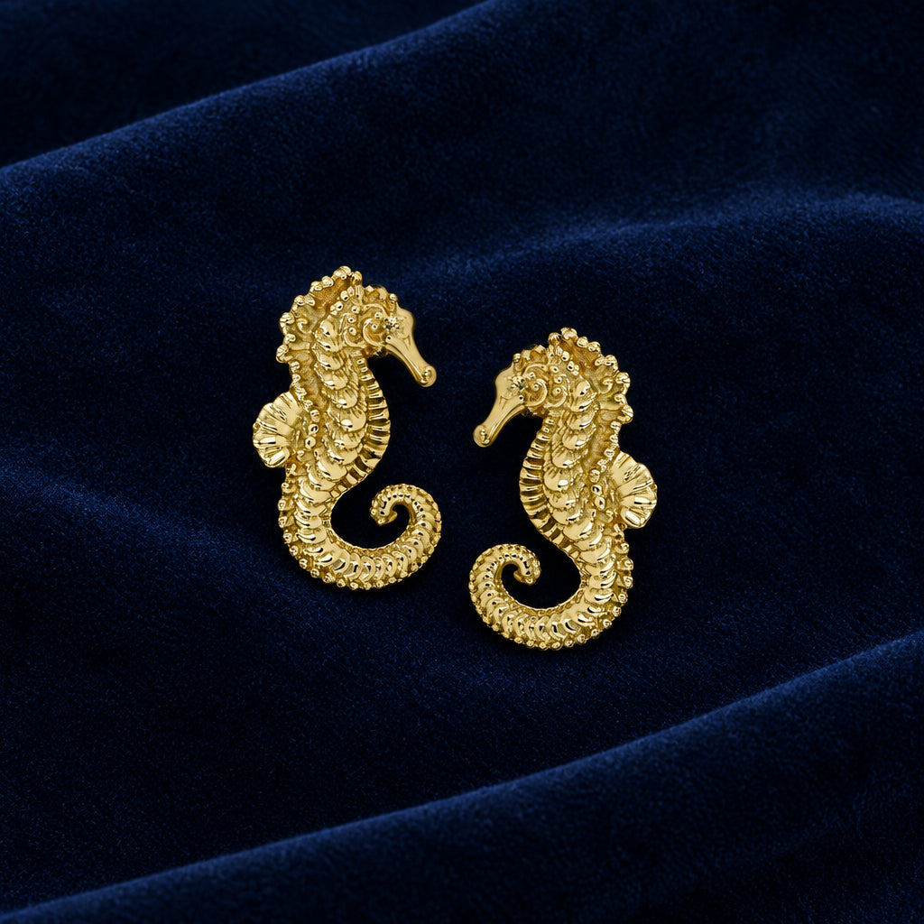 18kt Yellow Gold Seahorse- Anatometal
