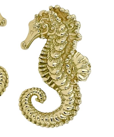 18kt Yellow Gold Seahorse- Anatometal