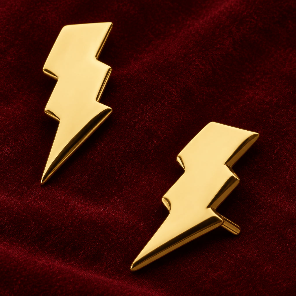 14kt Yellow Lightning Bolt- Invictus